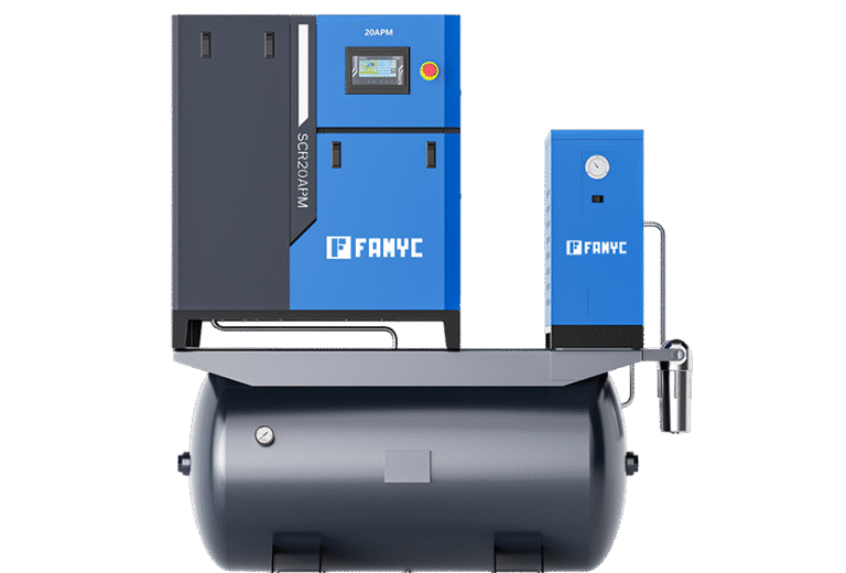 compresor a tornillo industrial todo en uno