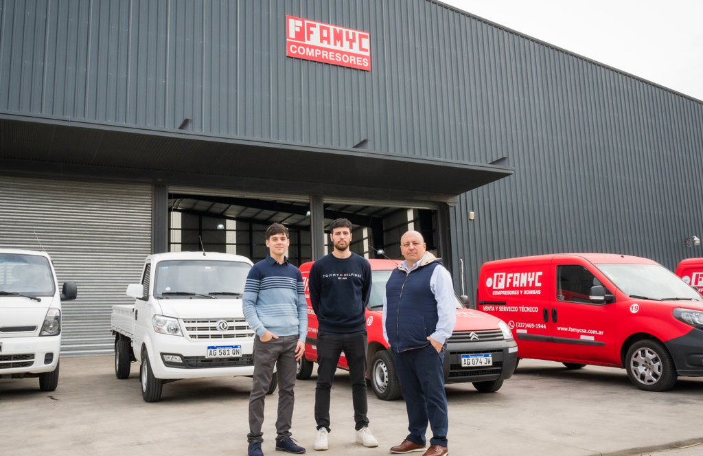 famyc compresores de aire a tornillo y bombas neumáticas. taller en Buenos Aires, argentina.